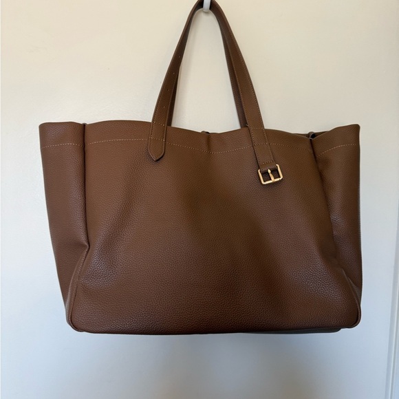 Lulus Toni Brown Vegan Leather Tote Bag - Picture 8 of 16